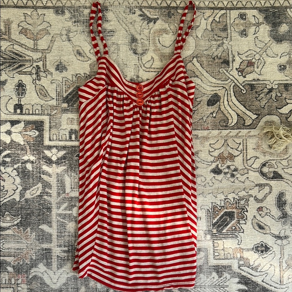 Red Striped Ella Moss Women's Top